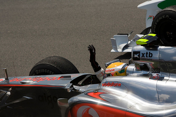 Lewis Hamilton's first career victory at the 2010 Canadian Grand Prix in Montreal.